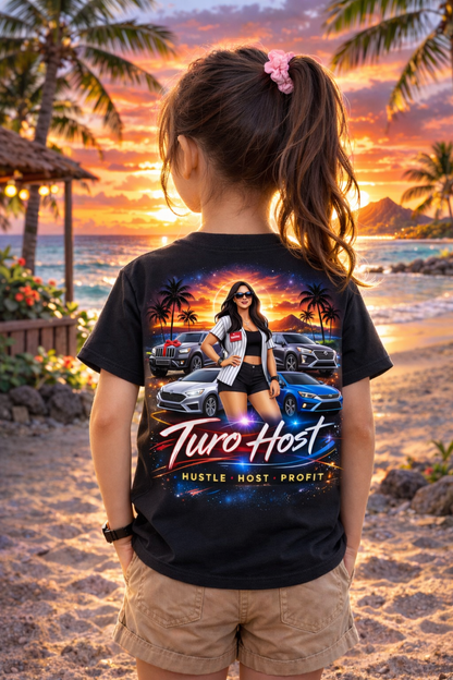 Turo Host Tee & Hoodie — Hustle Host Profit Graphic | Aloha Hawaii Edition