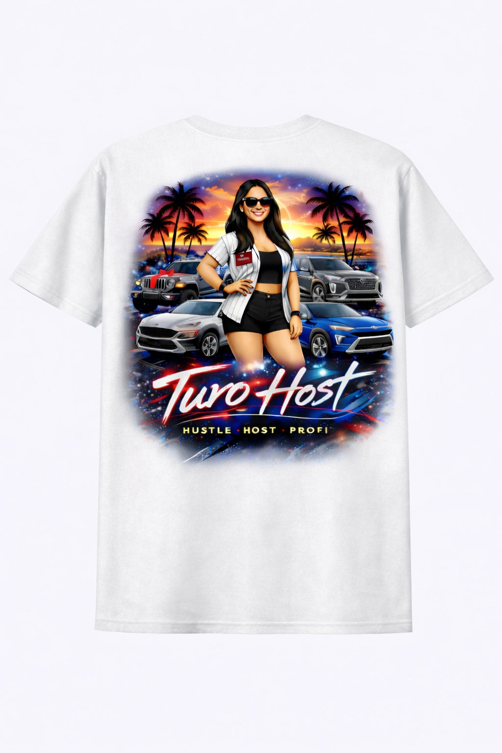 Turo Host Tee & Hoodie — Hustle Host Profit Graphic | Aloha Hawaii Edition