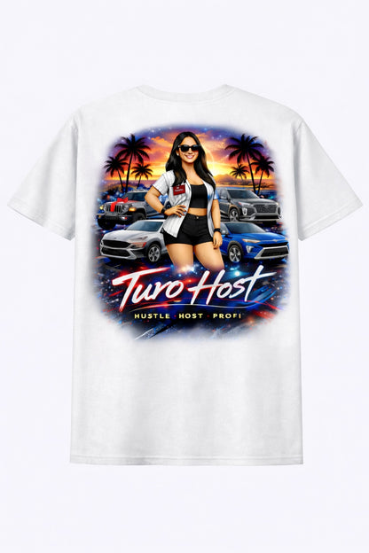 Turo Host Tee & Hoodie — Hustle Host Profit Graphic | Aloha Hawaii Edition