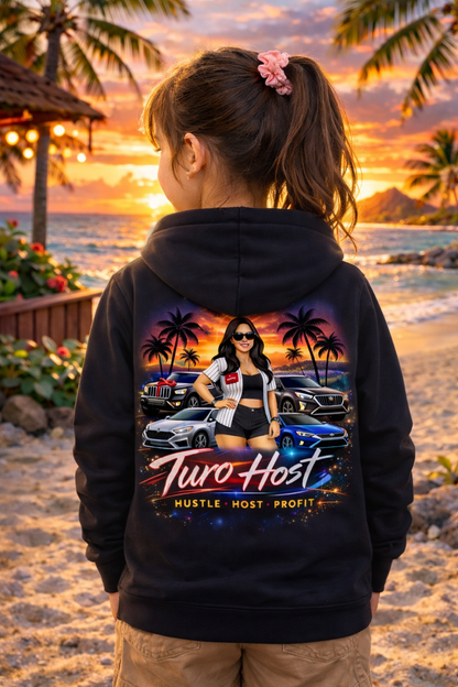 Turo Host Tee & Hoodie — Hustle Host Profit Graphic | Aloha Hawaii Edition
