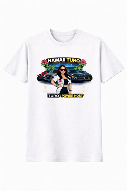 Turo Host Tee & Hoodie — Hustle Host Profit Graphic | Aloha Hawaii Edition