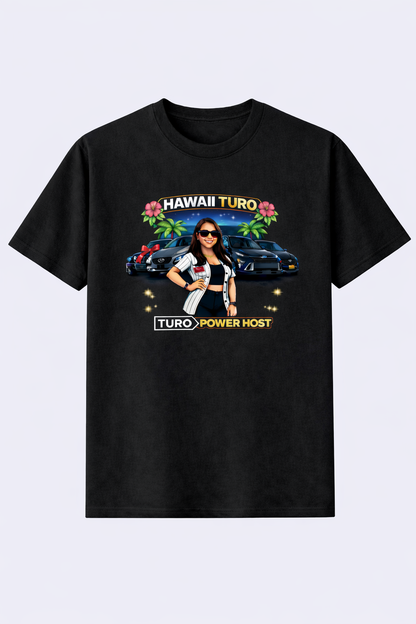 Turo Host Tee & Hoodie — Hustle Host Profit Graphic | Aloha Hawaii Edition