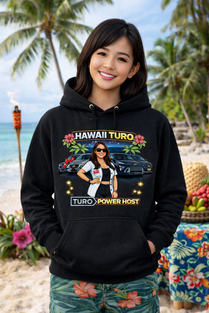 Turo Host Tee & Hoodie — Hustle Host Profit Graphic | Aloha Hawaii Edition