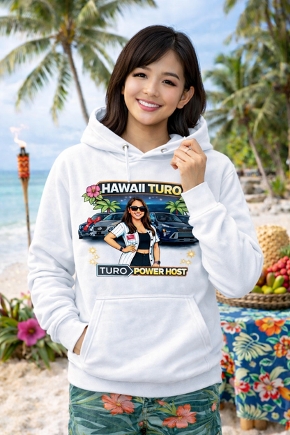 Turo Host Tee & Hoodie — Hustle Host Profit Graphic | Aloha Hawaii Edition