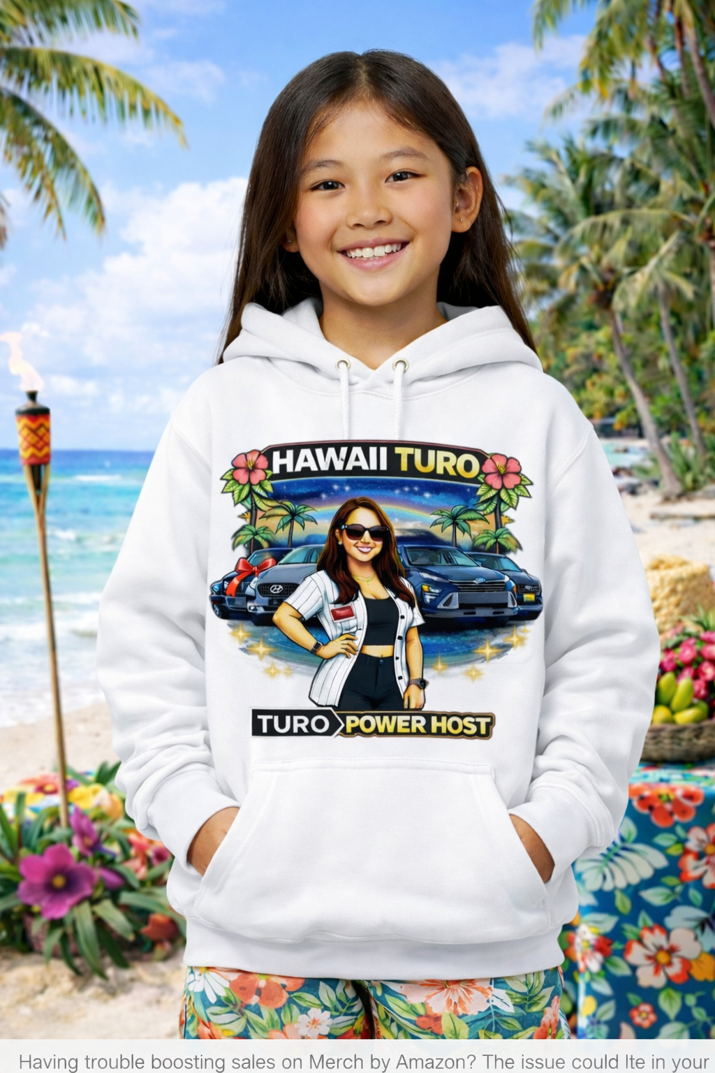 Turo Host Tee & Hoodie — Hustle Host Profit Graphic | Aloha Hawaii Edition